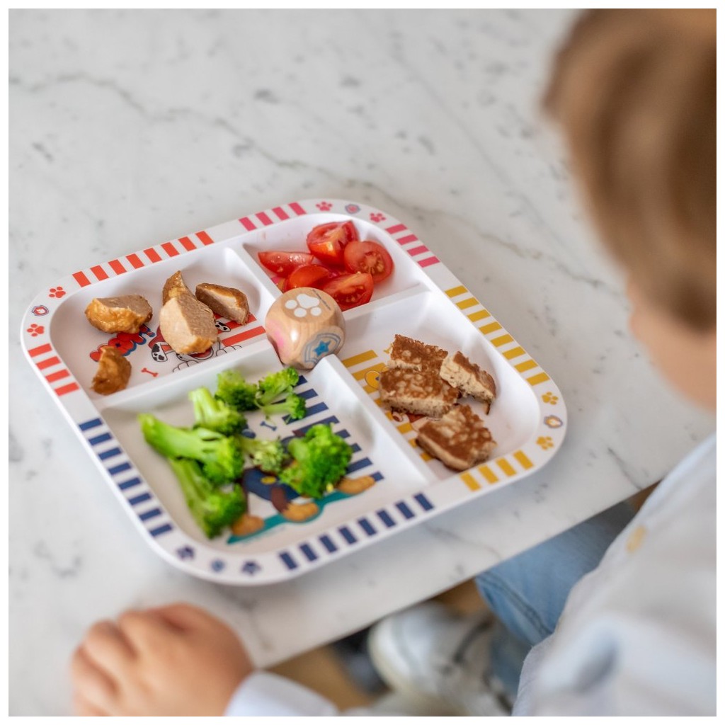 Assiette Enfant Minnie Mouse - 22x22 Cm - Sans BPA, Réutilisable - Pour Tout-Petits